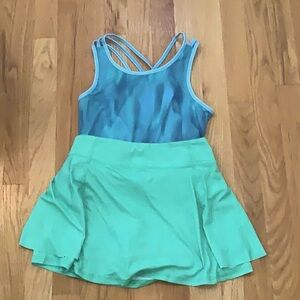 All in motion tank top and skort set girls size L-10/12